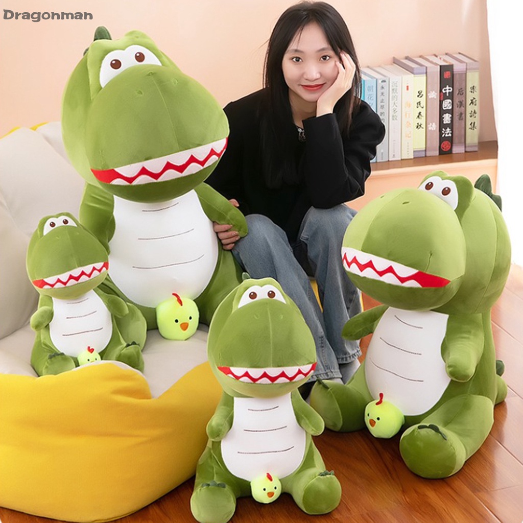 Khủng Long Nhồi Bông Màu Xanh Lá Cây Dễ Thương