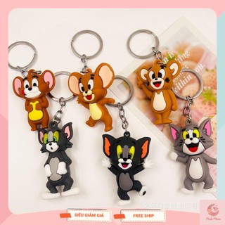 Móc khóa Mini Tom & Jerry nhiều biểu cảm đáng yêu