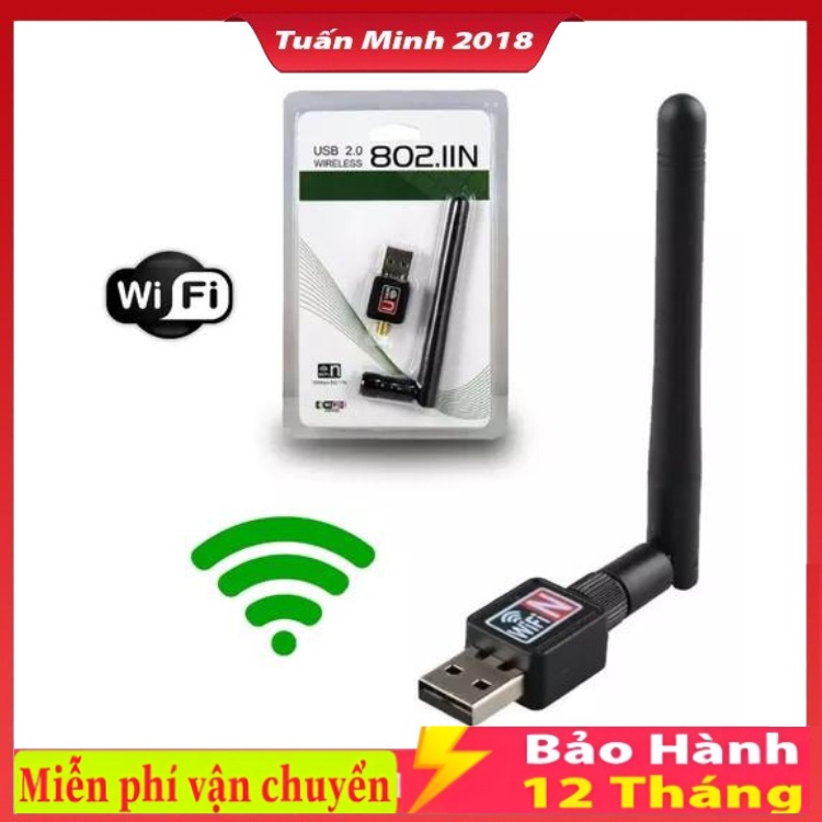 USB Wifi - USB thu Wifi 802.11n Cho Máy Bàn Có Anten