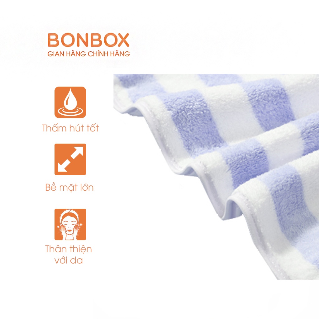 Khăn tắm sợi bông fiber mềm mại BONBOX BT20 thân thiện cho da - Chính Hãng