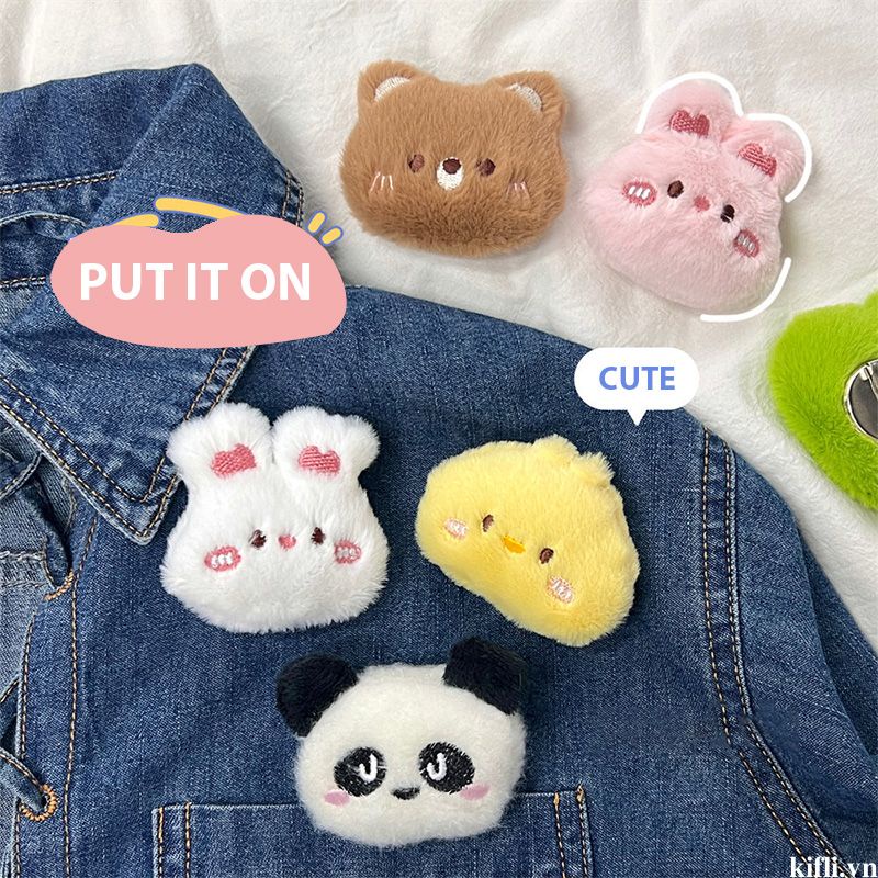 🌸🌸Ghim Cài Áo Hình Gấu / Dâu Tây Bằng Bông Dễ Thương Thời Trang Cho Nữ / Trẻ Em