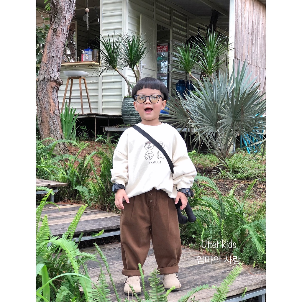 QUẦN KAKI PHONG CÁCH HÀN QUỐC DÁNG BAGGY PHÙ HỢP CHO BÉ GÁI VÀ BÉ TRAI 6336