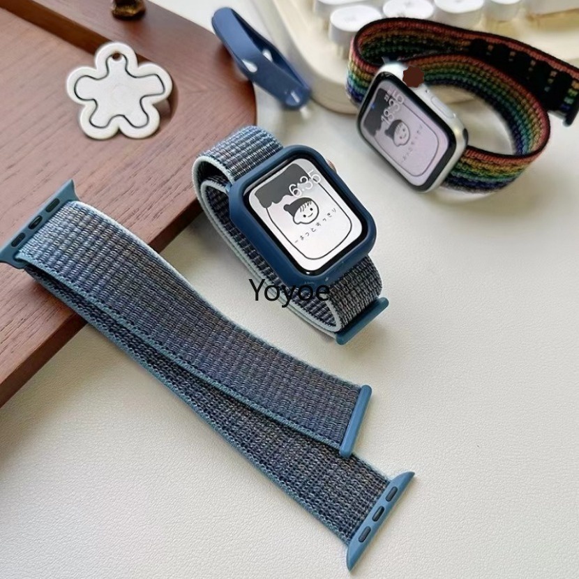 Dây nylon Đeo Cổ Tay Thể Thao Cho apple watch 44mm 40mm 45mm 41mm 42mm ultra 2 9 8 se 7 6 5 4 3 49mm 38mm