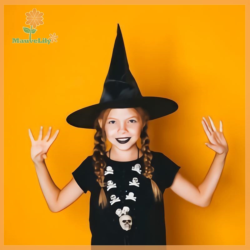 Mũ Phù Thủy Màu Đen Hóa Trang halloween