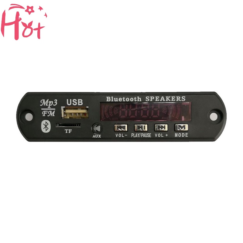 Jr Bảng Mạch Giải Mã Âm Thanh usb tf fm radio mp3 Không Dây 5.0 9v-12v mp3