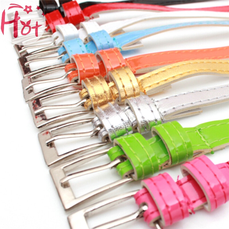 Thắt Lưng Da Bản Nhỏ Đính Nơ Xinh Xắn Cho Nữ
