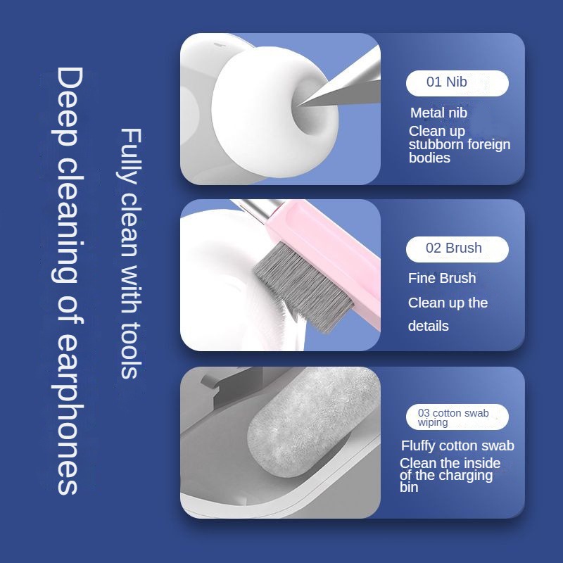 Bút Làm Sạch Bàn Phím / Tai Nghe 7 Trong 1 Tiện Dụng