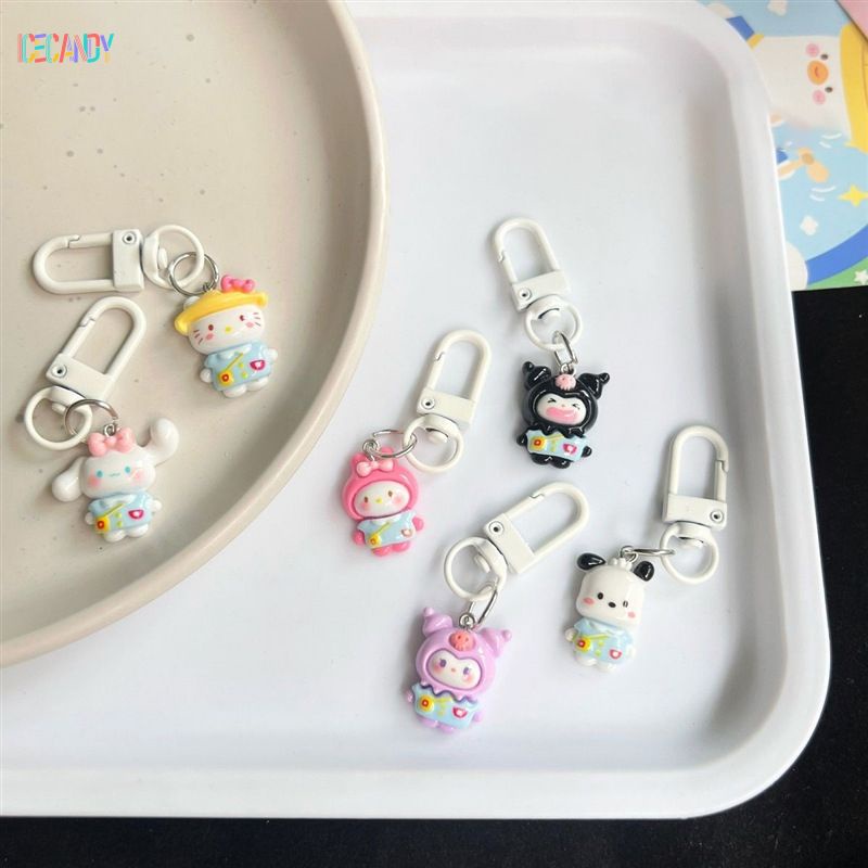 Ice🍓Móc Khóa Hình Chú Chó Sanrio Melody Kuromi Cinnamon Dễ Thương Dùng Làm Quà Tặng Cho Bạn Gái