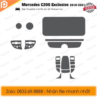 MERCEDES C200 EXCLUSIVE : Film PPF dán nội thất (Pskin)