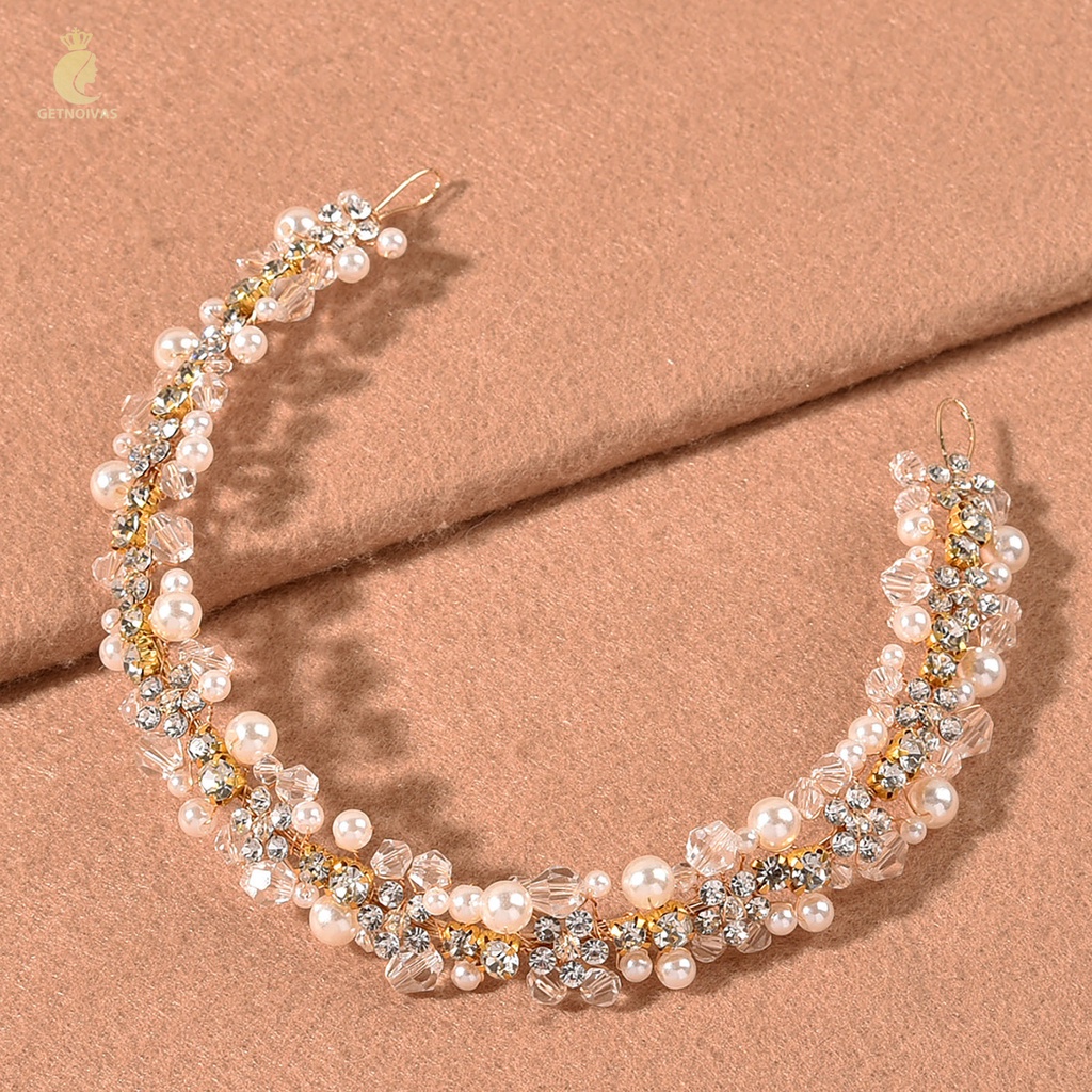 Cài Tóc Cô Dâu Đính Hạt Lấp Lánh Sang Trọng