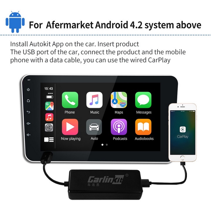 [HCM] - Thiết Bị Trình Chiếu trên Ô Tô CarPlay AI BOX, Android Auto - King Market's