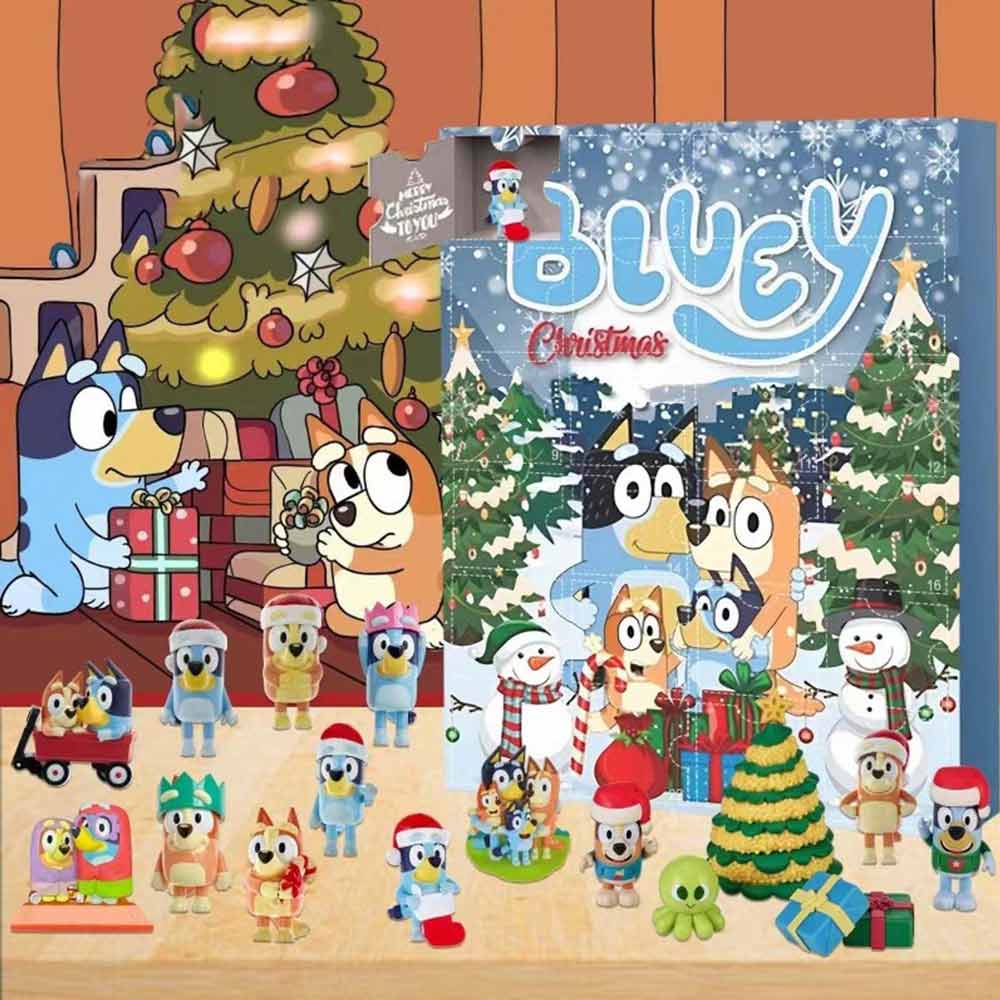 Christmas Bluey Advent Calendar Contains 24 Gifts Christmas Countdown Calendar