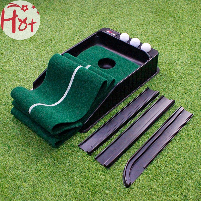 Jr Thảm Chơi golf Màu Xanh Lá Kèm Bóng Tự Động Đa Năng Dùng Tại Nhà / Ngoài Trời / Văn Phòng vn