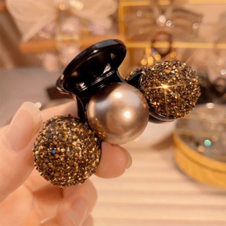  Kẹp cá mập đính cườm sang trọng nhẹ 2023 Kẹp tóc nửa đầu cao cấp Kẹp tóc đuôi ngựa 