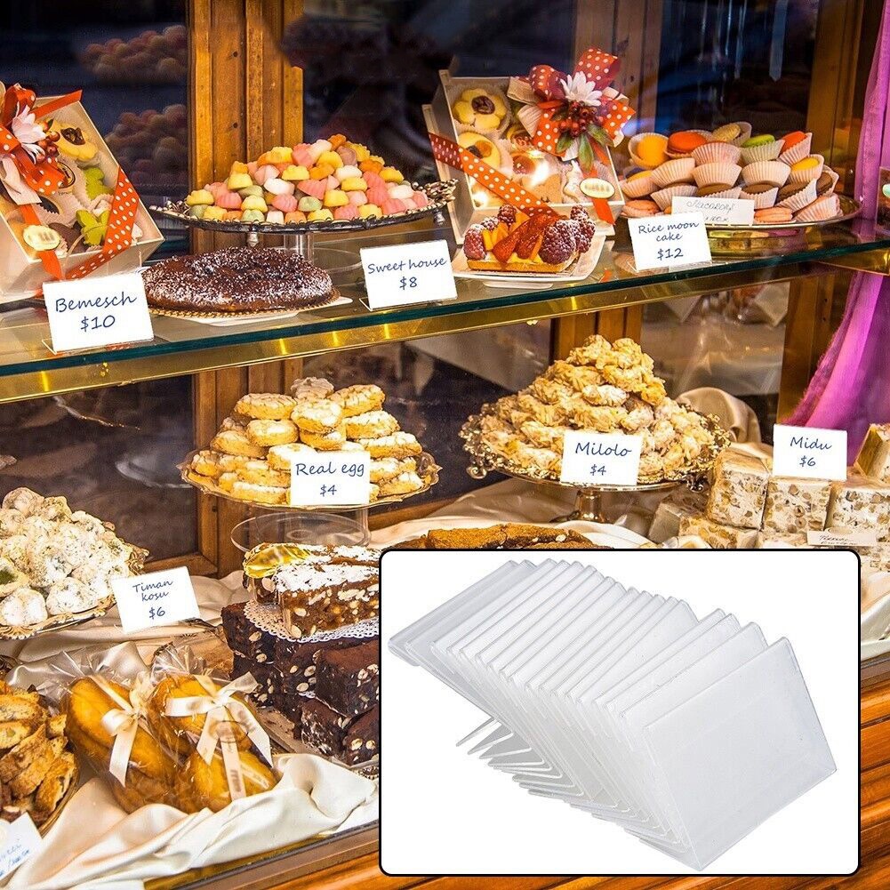 Giá Trưng Bày Thẻ Hình Chữ v Bằng acrylic Trong Suốt