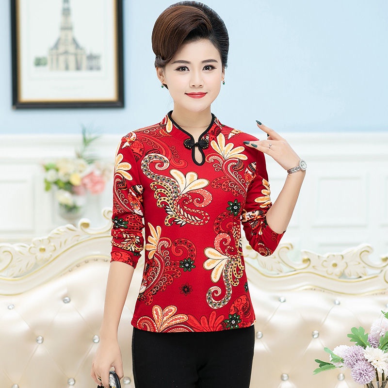 Sườn Xám Cách Tân Dài Tay Dáng Rộng Thời Trang Mùa Xuân Mới Cho Nữ