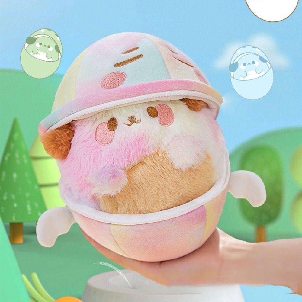 Mmluck dog Đồ Chơi Nhồi Bông Mềm Mại Hình Chú Chó Trứng Dễ Thương