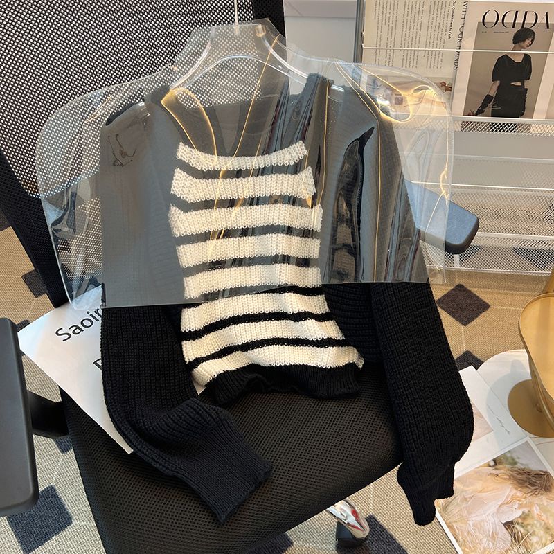 Áo Khoác cardigan Dệt Kim Không Tay Phong Cách Pháp Thời Trang Mùa Thu Hàng Mới Dành Cho Bạn Nữ