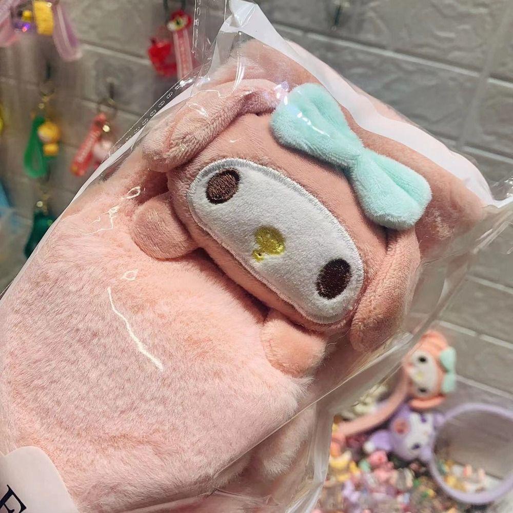 Khăn Choàng Cổ Phủ Lông Dày Dặn Ấm Áp Họa Tiết Hoạt Hình Dễ Thương Cho Bé