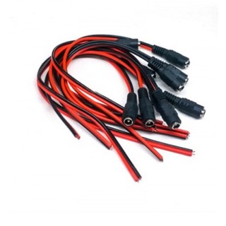 Jack đầu nguồn dây đỏ đen (jack cái) (-)