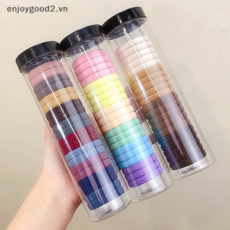 Set 20 Dây Buộc Tóc Cao Su Co Dãn In Họa Tiết Hoạt Hình Dễ Thương