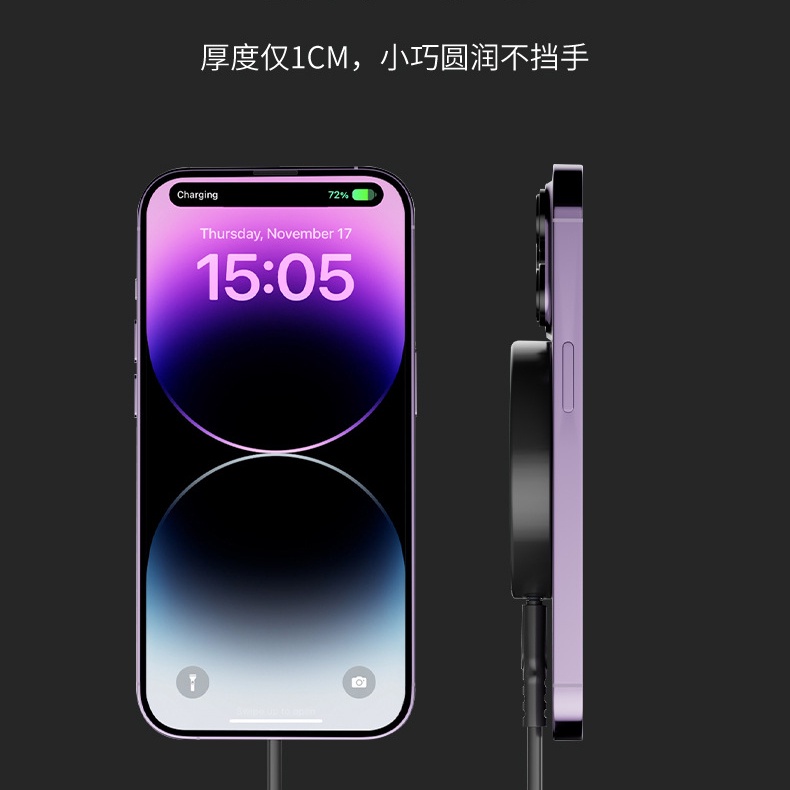 Đế Sạc Không Dây 15w Cho iphone 15 / 14 / 13 / 12 Đứng
