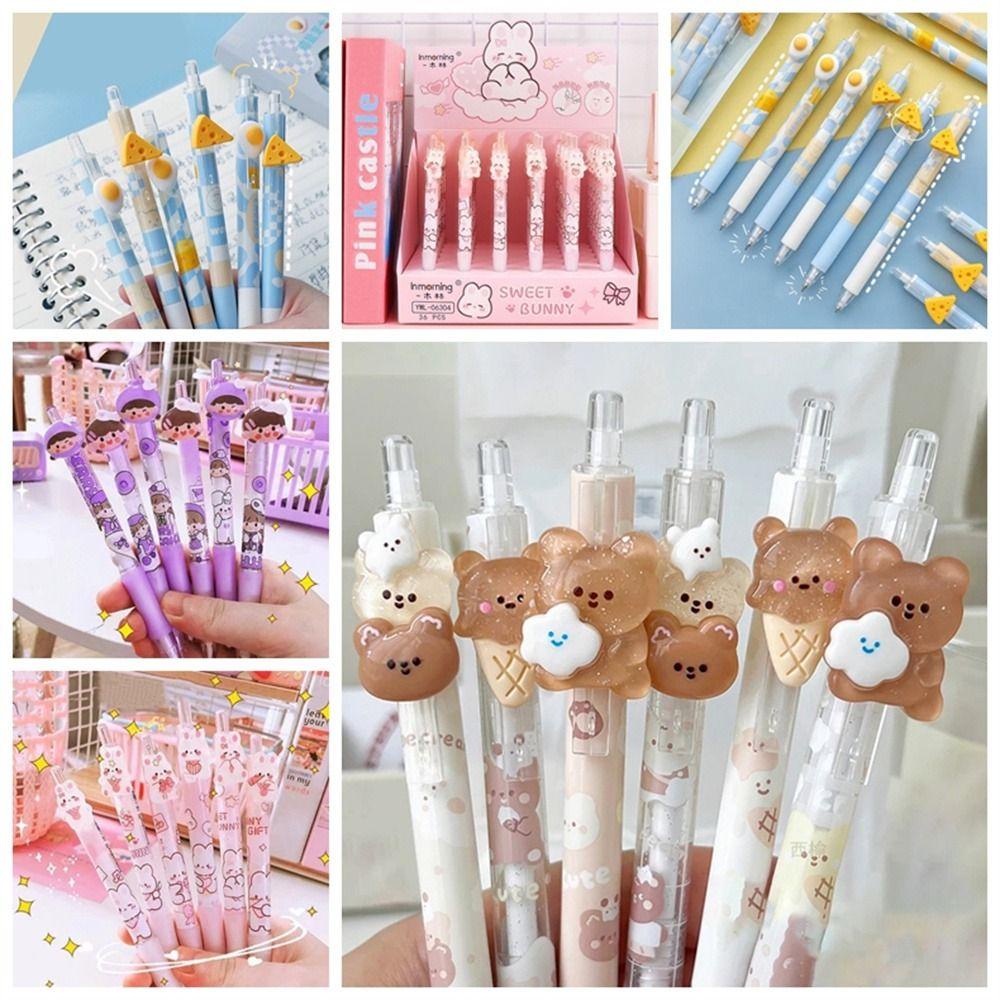 Mmluck Bút Chì Bấm Ngòi 0.5mm In Hình Chú Gấu Dễ Thương Dùng Trong Văn Phòng / Trường Học