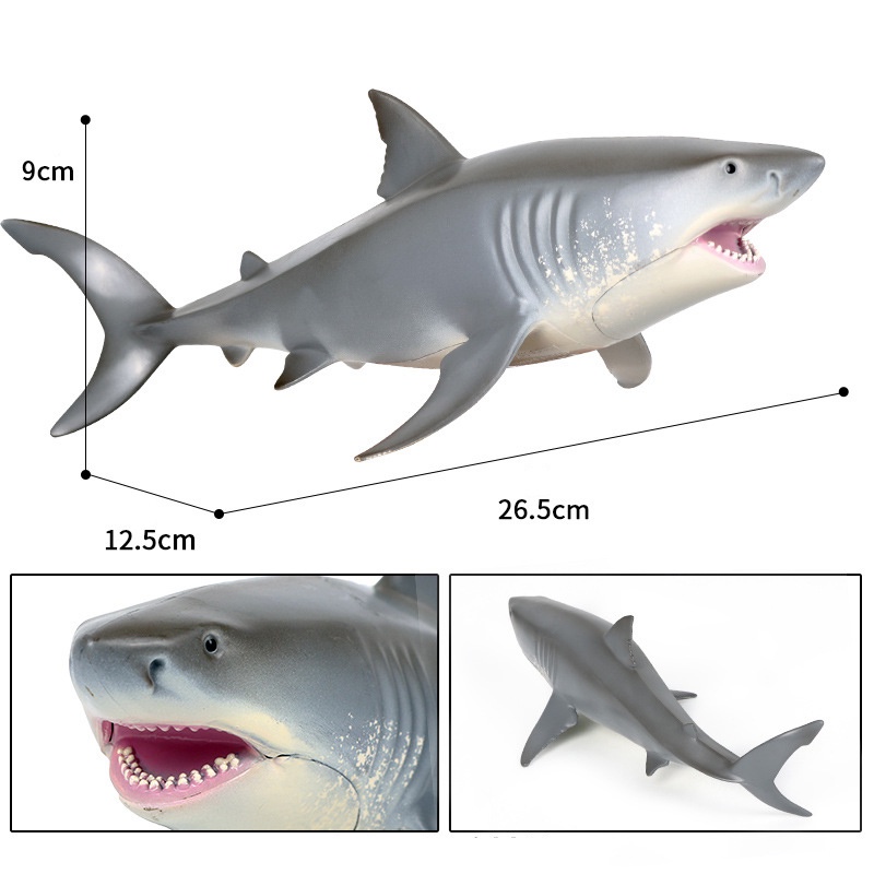 MARINE ANIMAL MODEL SIMULATION PVC UNDERWATER CREATURES GREAT WHITE SHARK SHARK KILLER WHALE DOLPHIN SPERM WHALE EARLY CHILDHOOD EDUCATION TOYS