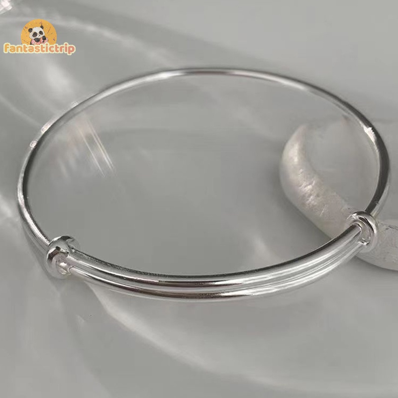 Vòng Đeo Tay Màu Bạc Đơn Giản Thời Trang vintage Cho Nữ Mới
