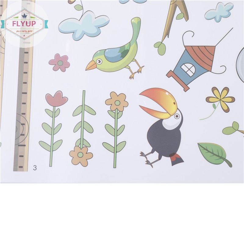 Thước Đo Chiều Cao Hình Động Vật Hoạt Hình Trang Trí Phòng Bé vn