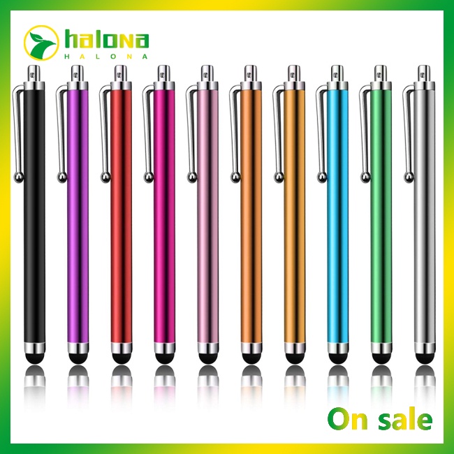 Halo Bút Cảm Ứng Màn Hình Bằng Hợp Kim Nhôm Kèm Kẹp Tiện Dụng Cho Máy Tính Bảng