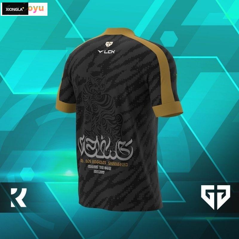 Geng team kit 2023chovy peripheral Áo Thun Tay Ngắn In Hình Nhóm Nhạc gen g s13