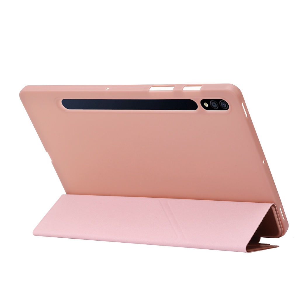 Bao Da Máy Tính Bảng Silicon Gập Ba Khúc Thông Minh Cho samsung galaxy tab s9 fe + 12.4 2023 s9 plus s9fe 10.9 wi-fi sm-J510 Ốp