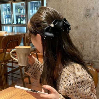 Kẹp Tóc Nơ Đính Đá Hình Trái Tim Lấp Lánh