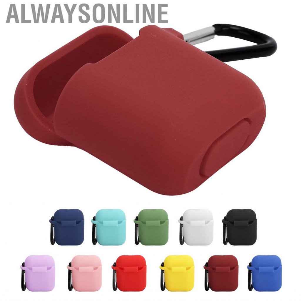 Alwaysonline Protective Cover  Case Shockproof Dustproof with Buckle for IOS Earbuds 1/2