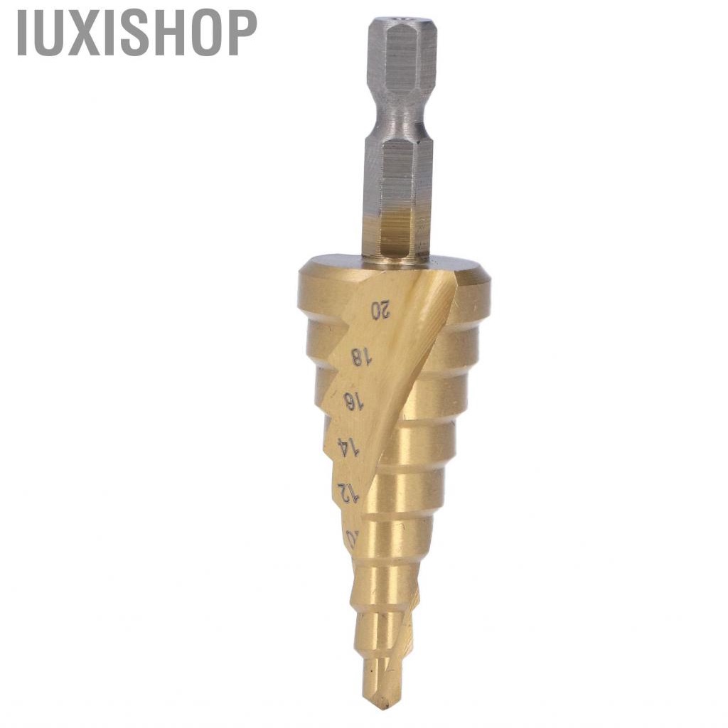 Iuxishop Step Drill Bit 4‑20mm Cone Drilling with Hex Shank for 2mm Thin Iron Copper Aluminum