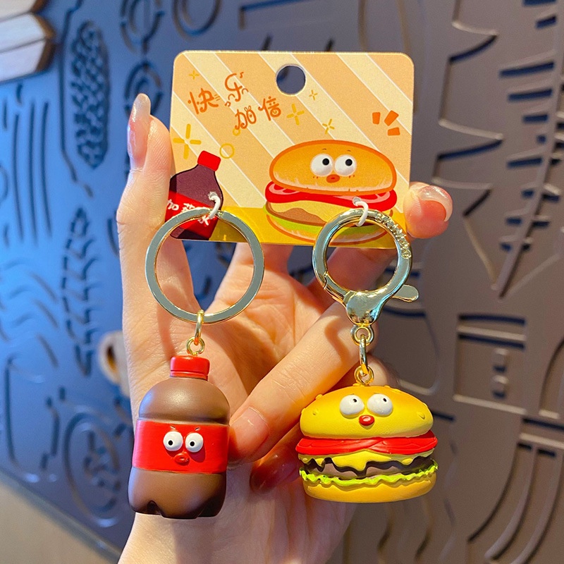 Hoạt Hình Móc Khóa Hình Đồ Ăn Nhanh Ngộ Nghĩnh