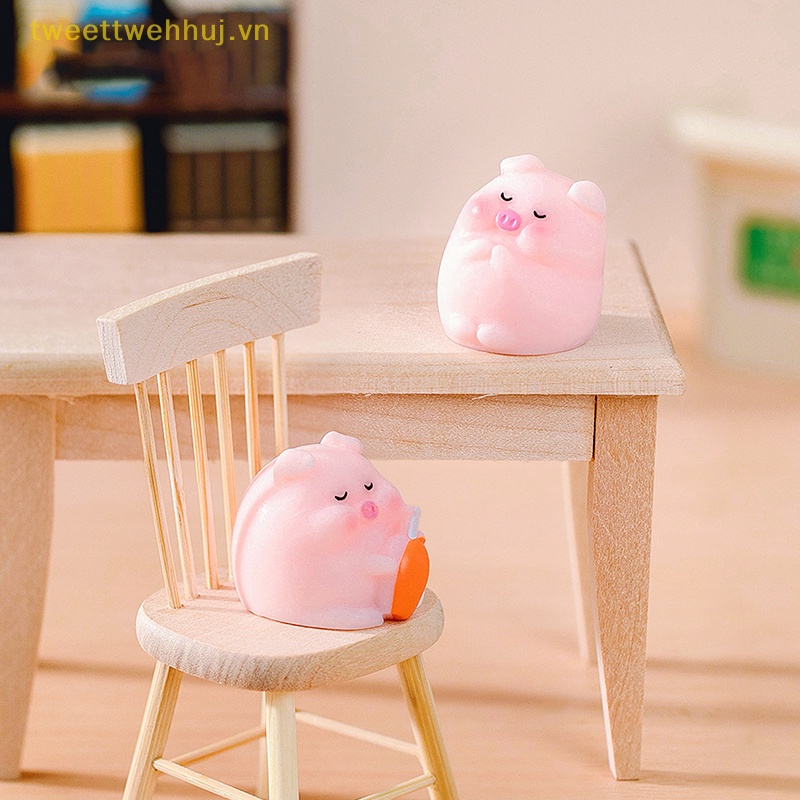 Tweehuj Tượng Heo Con Hoạt Hình Mini Dễ Thương Trang Trí Tiểu Cảnh / Phòng Khách / Xe Hơi vn
