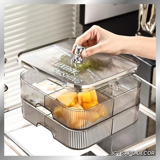 Khay đựng bánh kẹo, khay mứt tết chất liệu Acrylic sang trọng - SP 34
