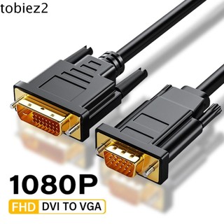 Tobiemi dây cáp chuyển đổi từ dvi sang vga 24 + 1 dvi 24 + 1 sang vga dài 1m / 2m / 3m dvi cho laptop / desktop / máy chiếu / hdtv