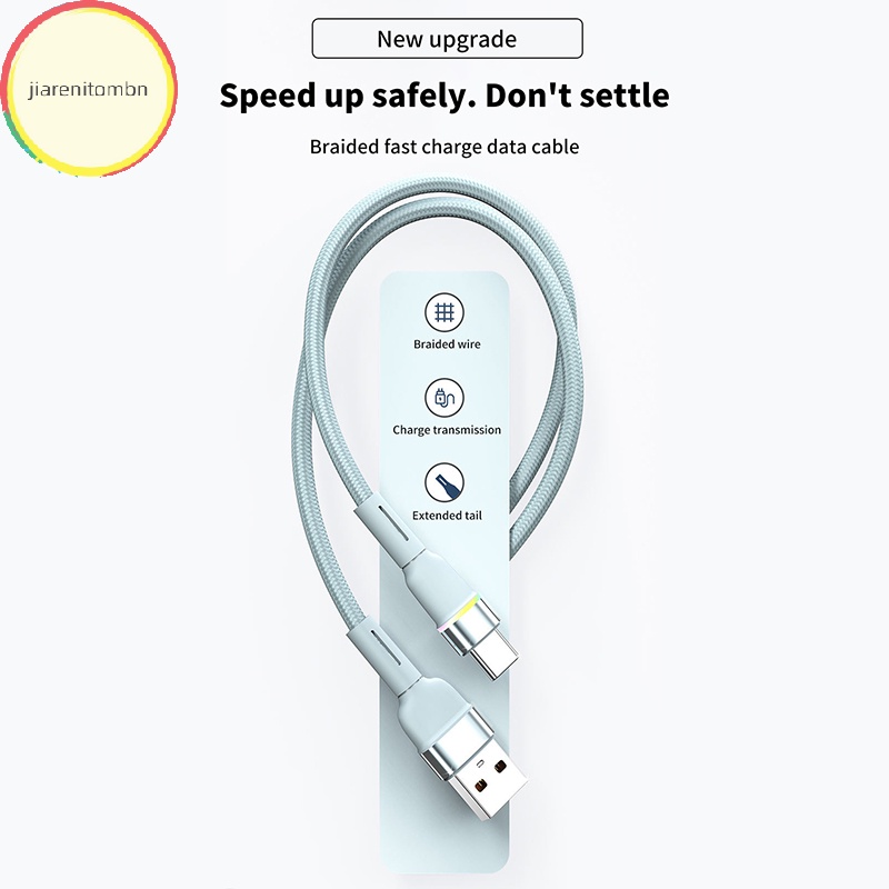 Dây Cáp Sạc Nhanh 6a 120w usb type c Có Đèn led Cho huawei p30 p20 xiaomi 13 12 pro poco oneplus 11 10 redmi oppo vn