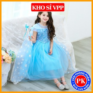 VáyElsa cho bé gái hóa trang phiên bản mới nhất E148