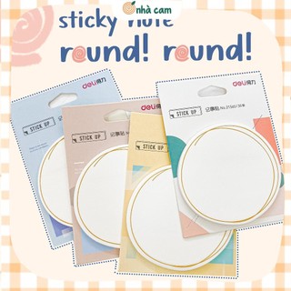 Giấy Sticky Note Tròn Deli Nhà Cam