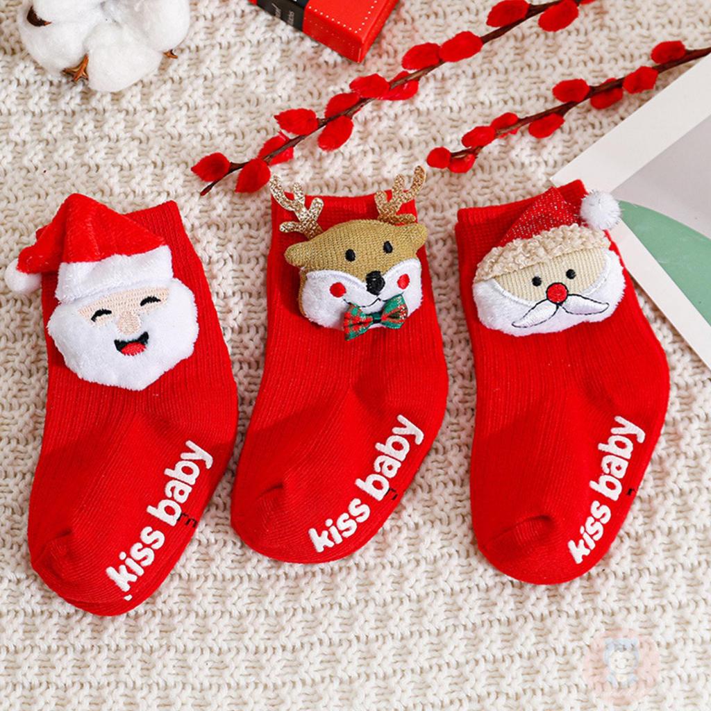 Laa6-giày Giáng Sinh Ấm Áp Dễ Thương Với Đồ Kẹp