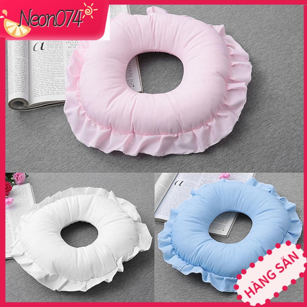 Gối úp mặt - Gối thư giãn mặt bằng polyester SPA Salon Massage Rỗng ngủ trưa nghỉ ngơi - Neon074