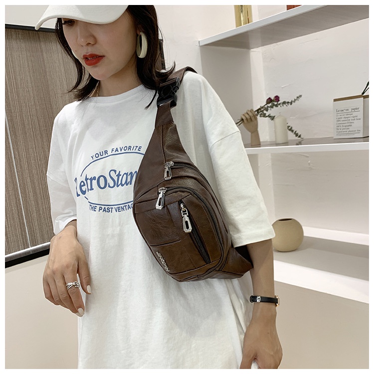 Imelon Túi Đeo Hông Thể Thao Bằng Da pu Cỡ Lớn Đa Năng Thời Trang Cho Nam Và Nữ