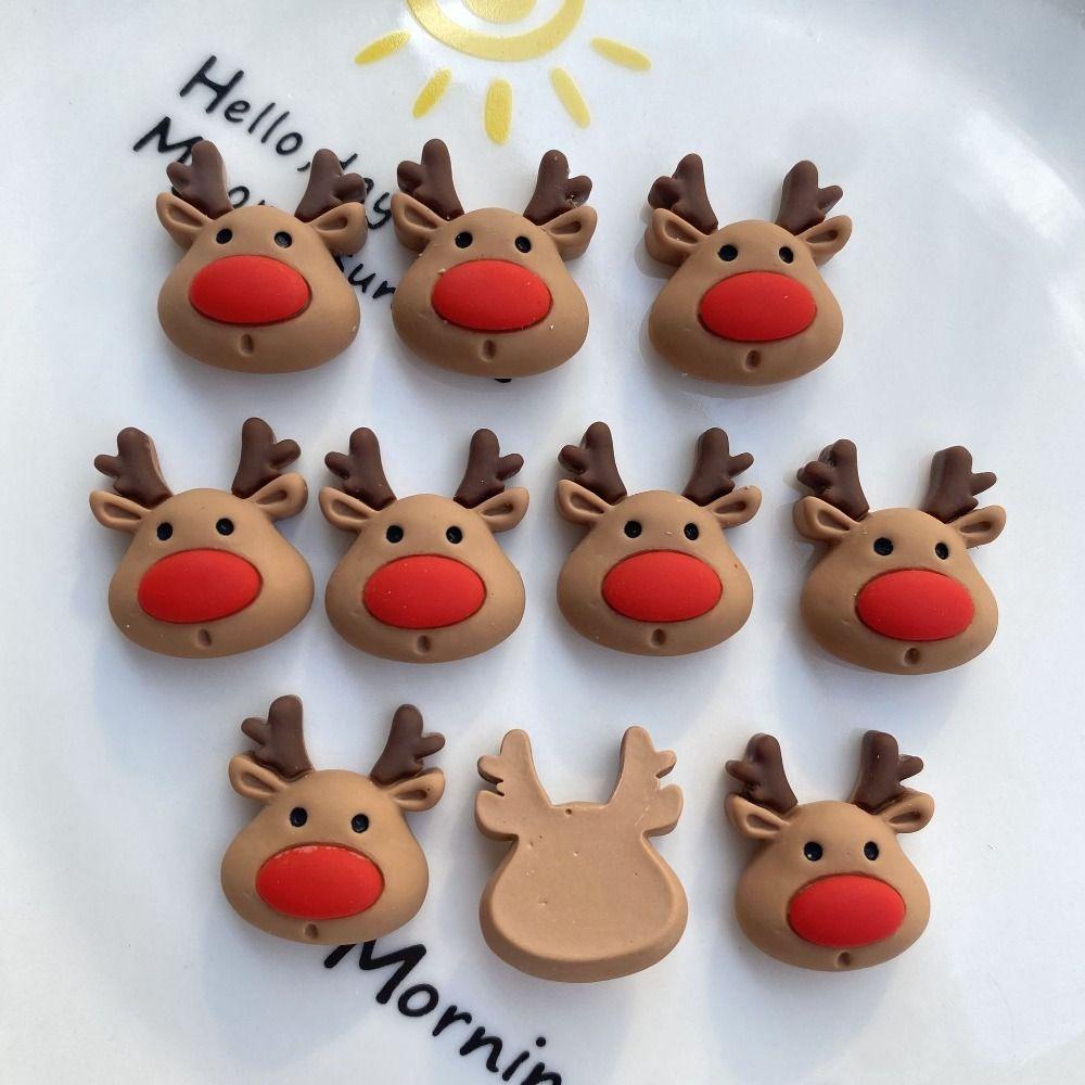 Mxmusty Set 20 Phụ Kiện Trang Trí Móng Tay Nghệ Thuật Bằng Nhựa resin Họa Tiết Hoạt Hình Cây Thông Giáng Sinh Ba Chiều Phát Sáng Dành Cho Bạn Nữ