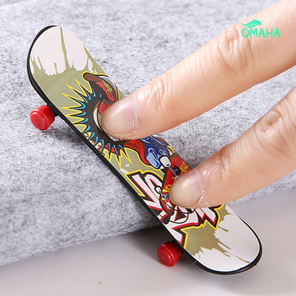 Ván Trượt Ngón Tay Bằng Nhựa In Họa Tiết Hoạt Hình Vui Nhộn Giảm Căng Thẳng