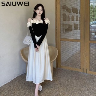 SAILIWEI Chic váy nữ Đầm Body Cho thời váy Cute Fashion thời trang Phong cách WLQ23A11ZZ 48Z231130