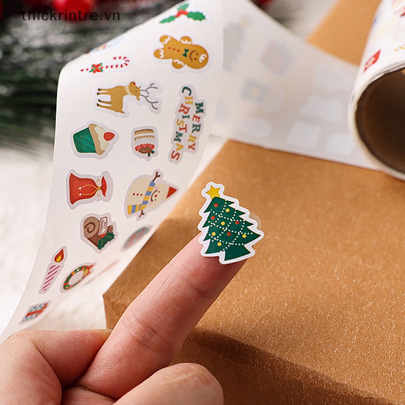 Nhãn Dán mini Trang Trí Sổ Lưu Niệm Giáng Sinh diy Cho Bé vn